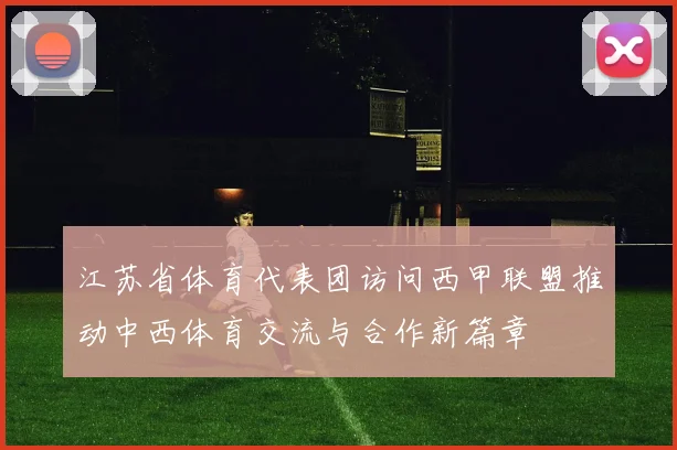 江苏省体育代表团访问西甲联盟推动中西体育交流与合作新篇章